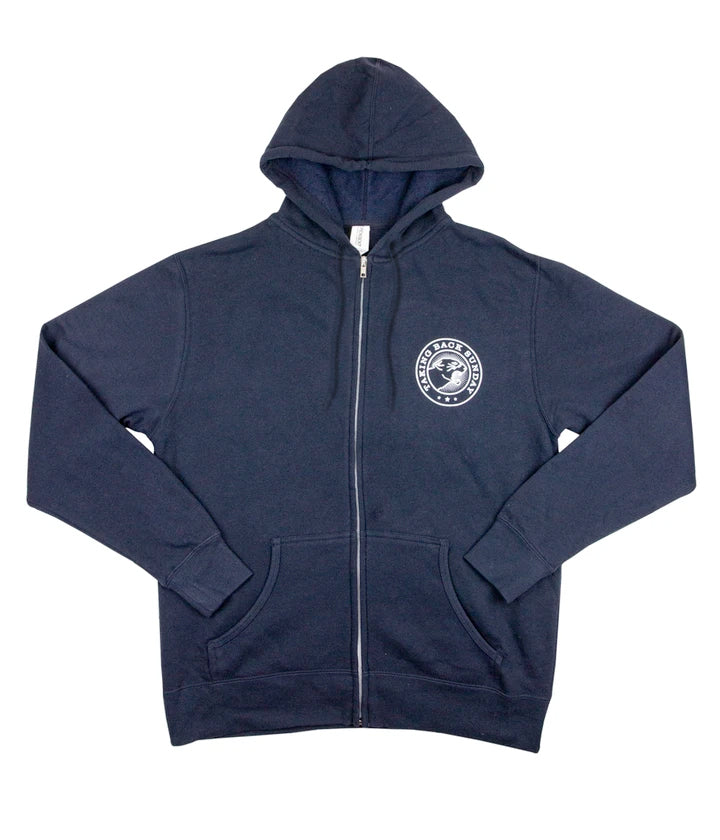 Como Blue Zip Up Hoodie