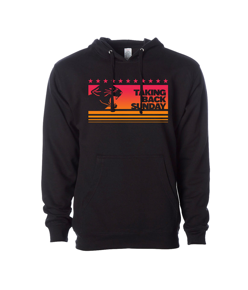 Taking Back Sunday Panther Gradient Hooded Sweatshirt