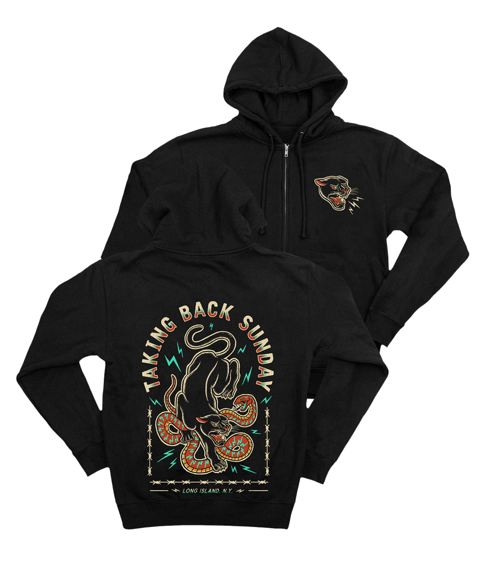 Taking Back Sunday Panther Zip Hooded Sweatshirt