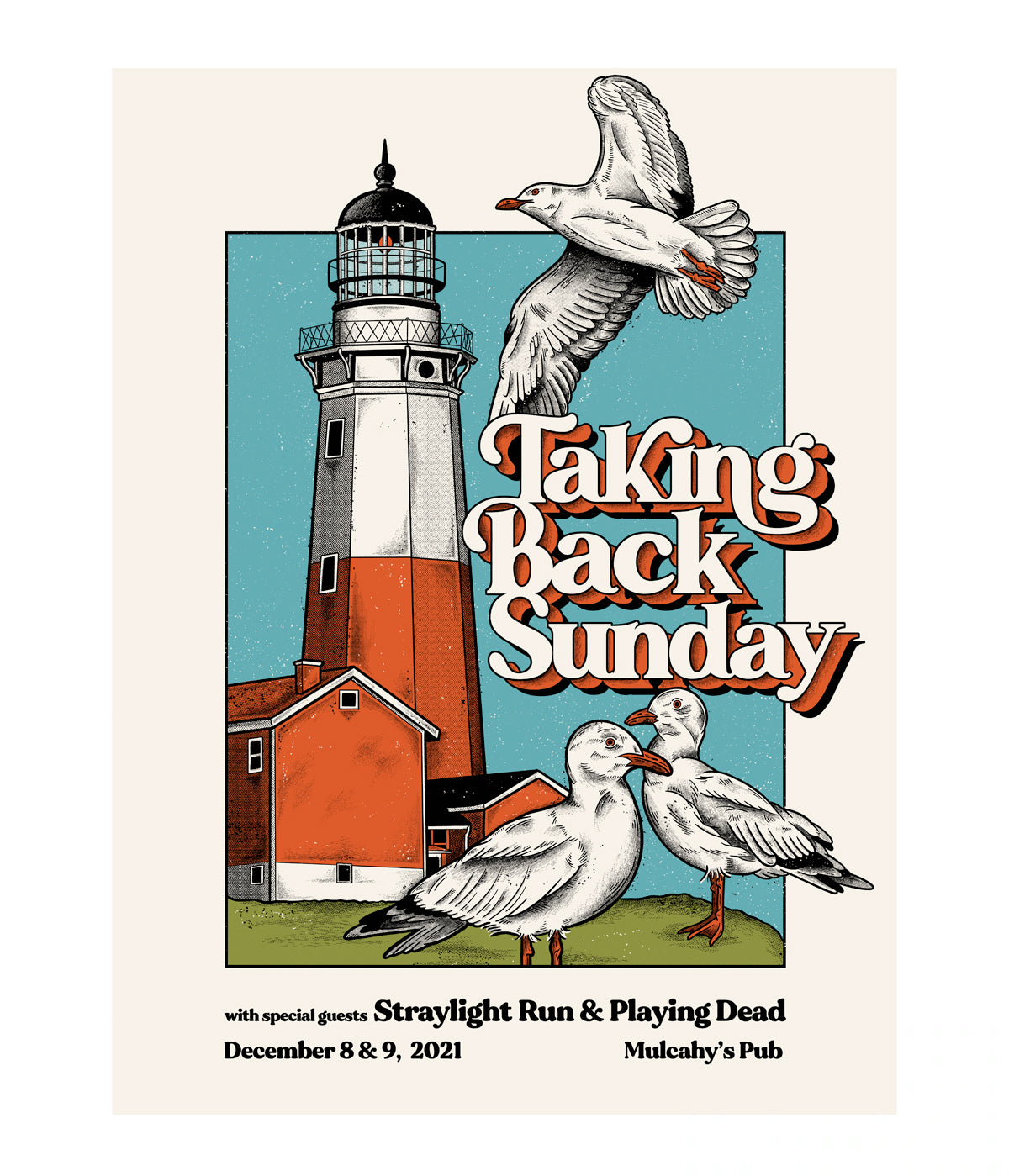 Taking Back Sunday Lighthouse December 8th & 9th,2021 Poster