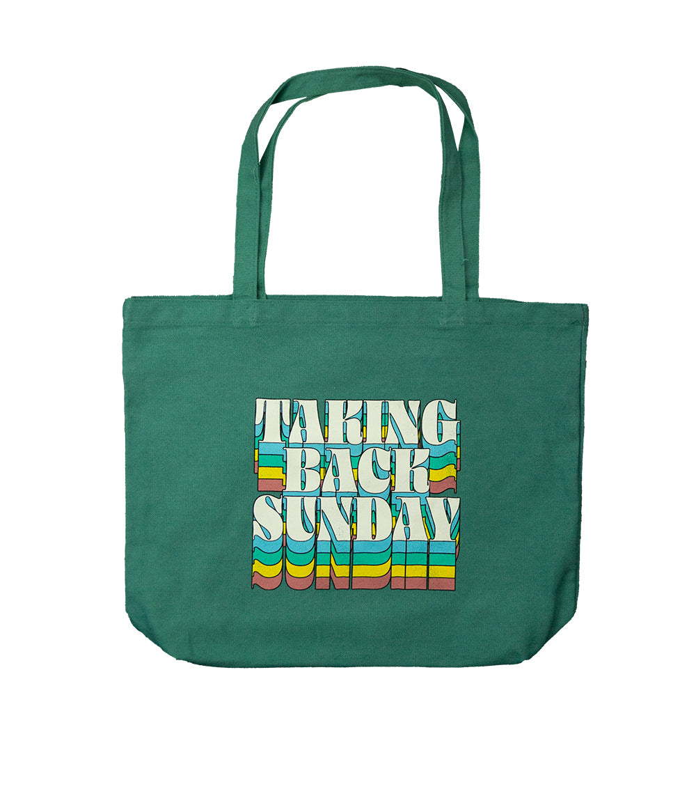 Taking Back Sunday Color Drop Beach Bag