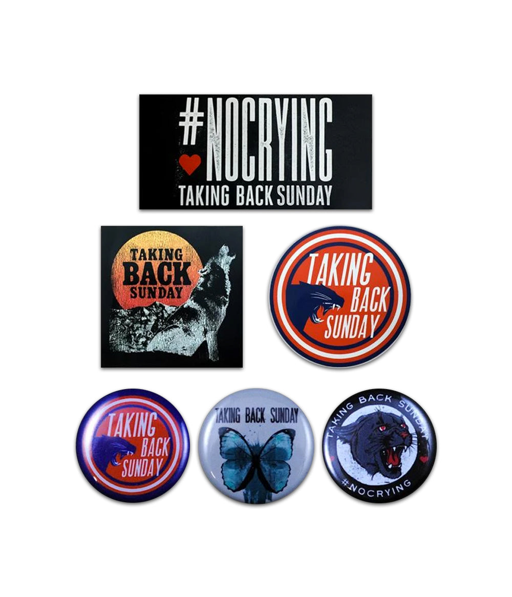 Taking Back Sunday Sticker & Button Pack
