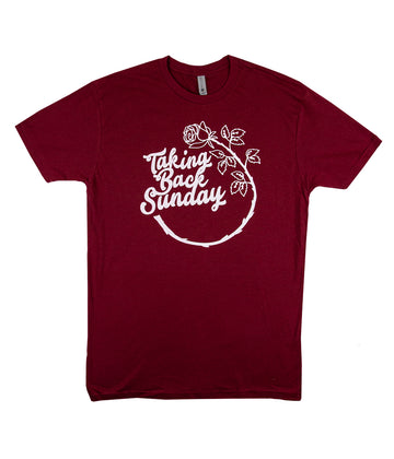 Taking Back Sunday Circle Rose Shirt